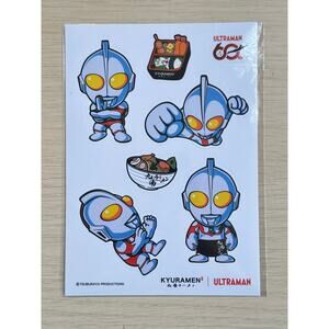 Rare Ultraman x Kyuramen Sticker Set - New